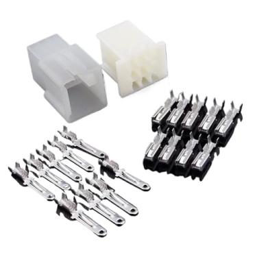 Imagem de AEHON 10 conjuntos/lote 2,8 mm 2/3/4/6/9 pinos automotivo 2,8 conector de fio elétrico macho fêmea kits de plugue de terminal de cabo motocicleta ebike carro (10 conjuntos de 9 pinos)