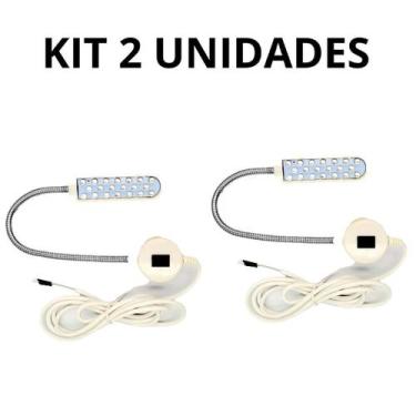 Imagem de Luminária 20 Lâmpada Led Negra Neon Cabo Flexível Costura 2 - Sem Marc