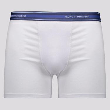 Imagem de Cueca Lupo Boxer Algodão com Elastano Branca, GG