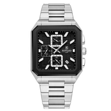 Imagem de Relógio multifuncional masculino quadrado moda luminosa reward