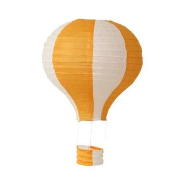 Imagem de Lanternas De Papel Em Forma De Balão De Ar Quente DIY De 12 Polegadas 