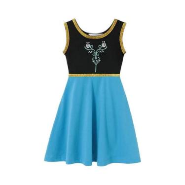 Imagem de Vestido De Princesa De Verão Para Meninas, Fantasia De Rapunzel Elsa A
