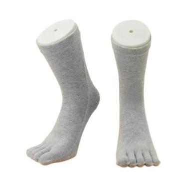 Imagem de Meias De Algodão Respiráveis Para Homens Com Cinco Dedos, Curtas, Para