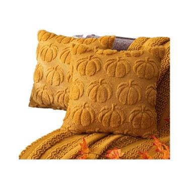 Imagem de Capas De Almofada De Natal Em Pelúcia Verde 18x18 Para Decoração De Ca