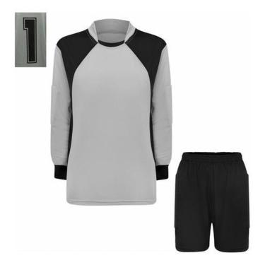 Imagem de Kit Camisa E Bermuda  Para Goleiro  Com Proteção Acolchoada-Unissex