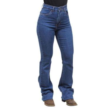 Imagem de Calça Feminina Azul Boot Cut Tassa 38188, 42