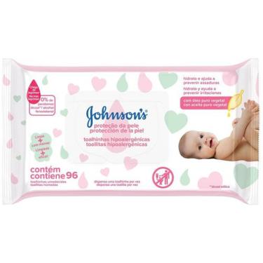 Imagem de Lenços Umedecido Johnsons Baby - Proteção da Pele 96 Unidades - Johnso