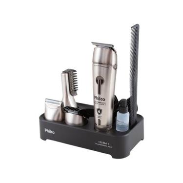 Imagem de Maquina de Cortar Cabelo Multi Groom 12 em 1 PAP03 - Philco, Prata, Bi