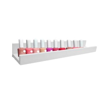 Imagem de Prateleira F031 95CM MDF Fixação Simples Organizadora Multiuso para Esmaltes Temperos L...