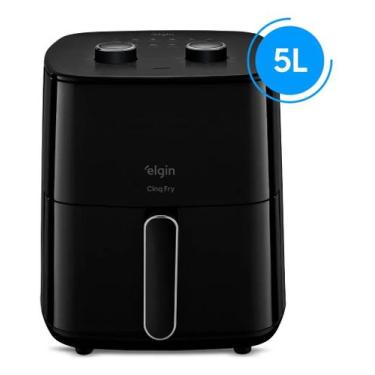 Imagem de Fritadeira Air Fryer Elgin 5l 1500w 110v Preto, 110V