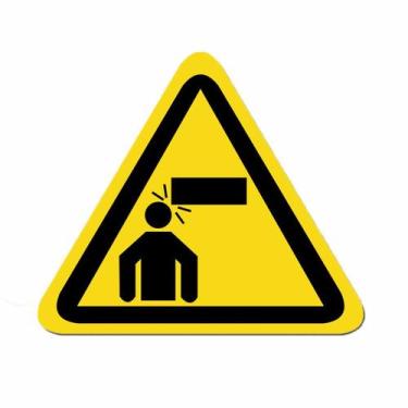 Imagem de Adesivo de aviso Watch Your Head Hazard Lab 10x10cm - yiweisai