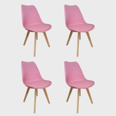 Imagem de Kit 4 Cadeiras para Sala de Jantar Saarinen Wood Espresso Móveis