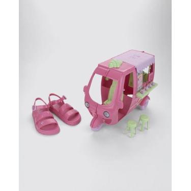 Imagem de Sandália Infantil Feminina Barbie Sorveteria Grendene Kids 23221, Rosa