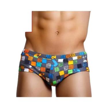 Imagem de Sunga Masculina Preta E Vermelha Com Corte Brasileiro Para Surf E Prai