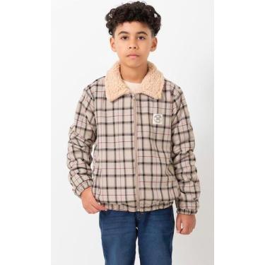 Imagem de Jaqueta Xadrez Infantil Menino Forrada Pelo Inverno Lessa - Lessa Kids