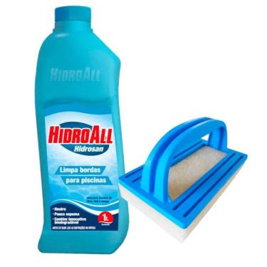 Imagem de Kit Limpa Bordas Hidroall + Esponja De Limpeza Para Piscinas Passe Lim