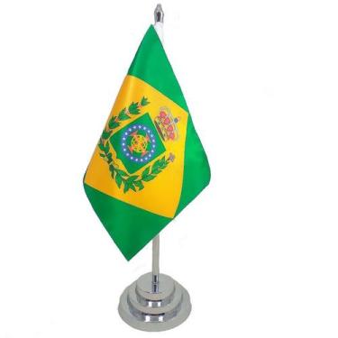 Imagem de Bandeira Mesa Brasil Império Até 1822 30 Cm Altura (mastro) - SP Bande