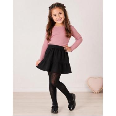 Imagem de Meia calca fio 80 trabalhada infantil selene 9560 cara da riqueza, P, 