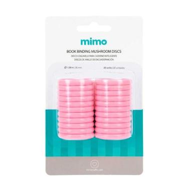 Imagem de Disco Cogumelo para Caderno Inteligente Rosa Chiclete Mimo - 35 mm - 2