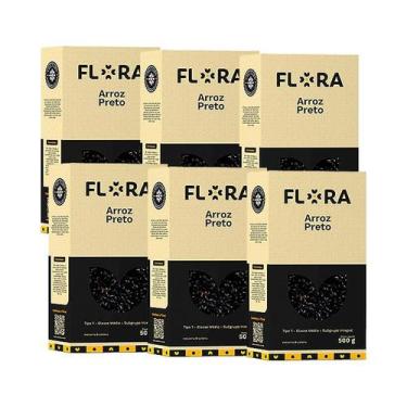 Imagem de Kit 6X: Arroz Preto Flora 500g