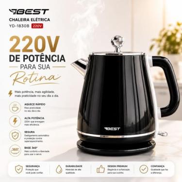 Imagem de Chaleira Eletrica Best Yd-1830b Preta 220v, 220V