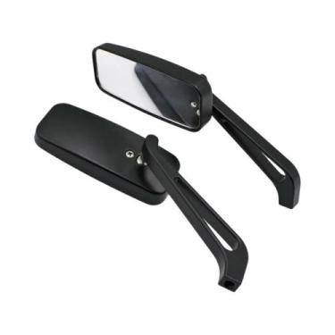 Imagem de Espelho Retrovisor Retangular Ajustável Para Motocicleta Honda Com Ros