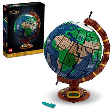 Imagem de LEGO Ideas The Globe 21332 Building Set; Build-and-Display Model for Adults; Vintage-Style Spinning Earth Globe; Home Decor Gift for People with a Passion for Travel, Geography and Arts (2,585 Pieces)