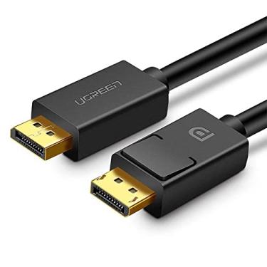 Imagem de Cabo Displayport 1.2 U.green para Sincronização Áudio e Vídeo Velocidade de Dados de até 5.4gbs Plug Banhado a Ouro Suporta 3D e 4k/60Hz Conector DisplayPort 20pin Macho 1.5 Metros/No Brasil