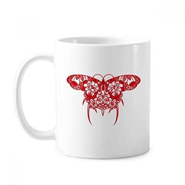 Imagem de Caneca de corte de papel de pipa de cultura tradicional chinesa cerâmica xícara de café porcelana louça