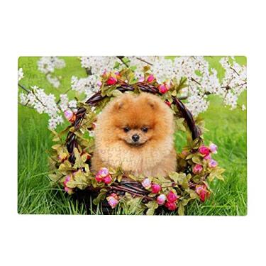 Imagem de Quebra-cabeças de 500 peças para adultos - Flor de cachorro da Pomerânia