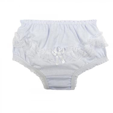 Imagem de Calcinha Infantil babado de renda Bunda Rica 100% Algodão