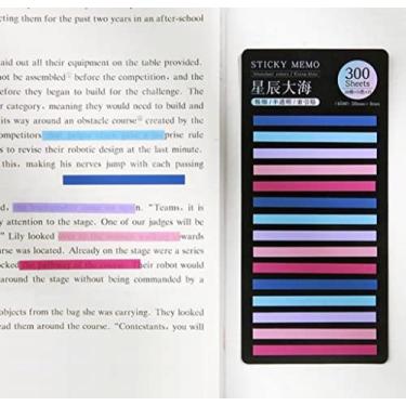 Imagem de Marcador de linhas adesivo com 300 notas- design diversos Estrela do oceano-(50x4mm -área adesiva 25mm)