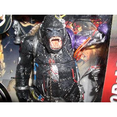 Imagem de 1998 McFarlane Toys Spawn S rie 12 Boneco ultra Cy-Gor 2 Edi o especial em caixa Cavidade peitoral abre para revelar Cyber-Chimp Menta Edi o limitada Colecion vel