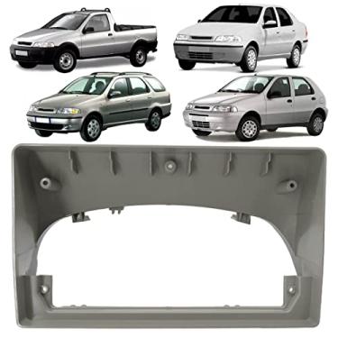 Imagem de Expex Moldura 2 Din 9 Polegadas Cinza para Fiat Palio, Siena, Strada, Weekend 2001-2003