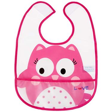 Imagem de Love Babador com Bolso Coruja, Rosa