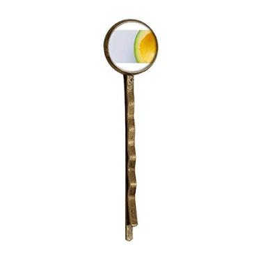 Imagem de Boné de metal retrô com imagem de abacate e frutas tropicais frescas