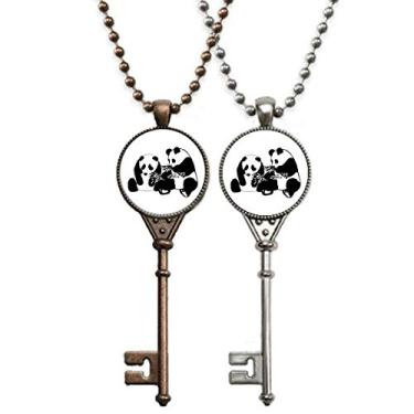 Imagem de OFFbb-USA Comfort Peer Food Mood Art Deco Presente Fashion Chaveiro Pingente Joias Decoração Casal