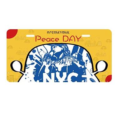 Imagem de DIYthinker Placa de carro New York City USA of Liberty Decoração de carro Dia da Paz