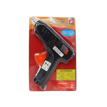 PISTOLA PARA COLA QUENTE 40W APLICADOR DE SILICONE BASTAO GROSSO BIVOLT