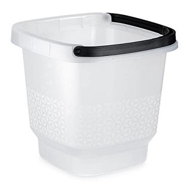 Imagem de UZ Balde Slim Com Alça 12 Litros Transparente