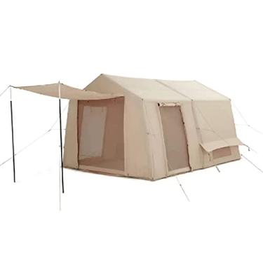 Imagem de Barraca de acampamento, barracas de lona infláveis ​​para acampamento familiar, barraca de acampamento de luxo para caminhadas e mochila |Tendas de acampamento Dome para 5 a 8 pessoas com barraca