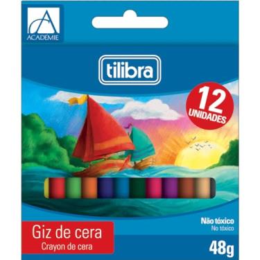 Imagem de Tilibra - Giz de Cera 12 Cores Académie