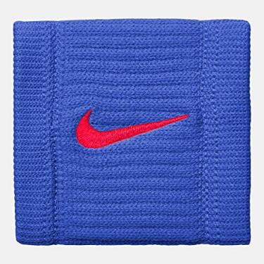 Imagem de NIKE Pulseiras Dri-FIT Reveal (pacote com 2) – azul-royal/vermelho