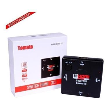 Imagem de Chaveador Hdmi Switch Tomate 3X1 Full Hd 1080P Uhd Mtv-141