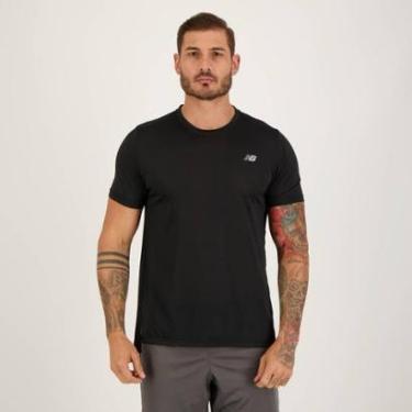 Imagem de Camiseta New Balance Accelerate Logo Preta-Masculino