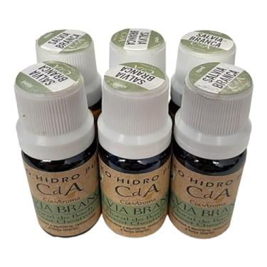 Imagem de META ATACADO, Kit 6 Óleo Hidrossolúvel Sálvia Branca Umidificadores 10ml