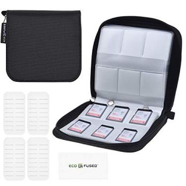 Imagem de Eco-Fused Capa para cartão de memória – cabe até 44x SD, SDHC, Micro SD, Mini SD e 4X CF – Suporte com 44 compartimentos