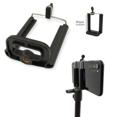 Imagem de Kit 3 Suporte Adaptador Celular Para Tripé Rosca 1/4 - MimiStore