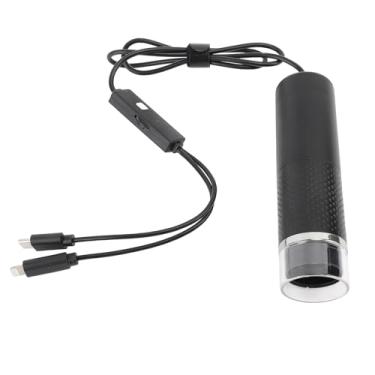 Imagem de Microscópio digital, microscópio USB portátil, microscópios portáteis para crianças, estudantes, adultos, compatível com iOS e dispositivos, microscópio de bolso HD para adultos e