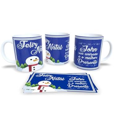 Imagem de Canecas de Porcelana Branca Personalizadas Natal 11 (Mod.202)